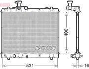 Kühler, Motorkühlung DENSO DRM47034