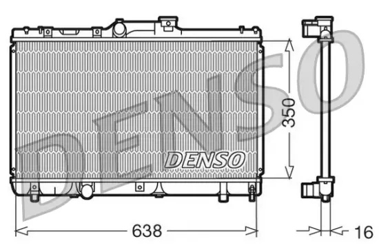 Kühler, Motorkühlung DENSO DRM50013 Bild Kühler, Motorkühlung DENSO DRM50013