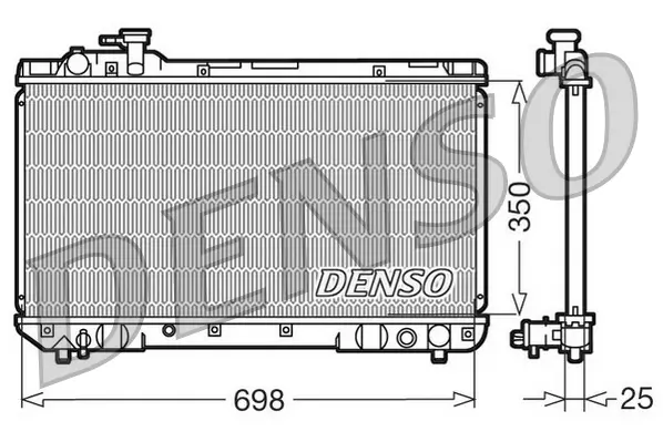 Kühler, Motorkühlung DENSO DRM50020