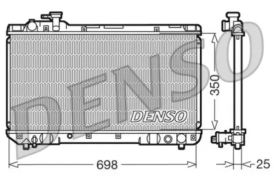 Kühler, Motorkühlung DENSO DRM50020 Bild Kühler, Motorkühlung DENSO DRM50020