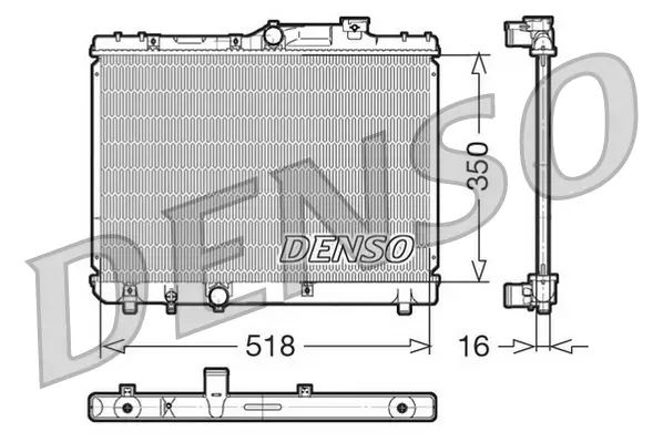 Kühler, Motorkühlung DENSO DRM50029 Bild Kühler, Motorkühlung DENSO DRM50029