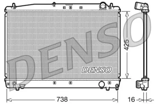Kühler, Motorkühlung DENSO DRM50033 Bild Kühler, Motorkühlung DENSO DRM50033