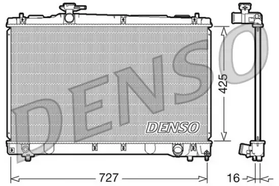 Kühler, Motorkühlung DENSO DRM50034 Bild Kühler, Motorkühlung DENSO DRM50034