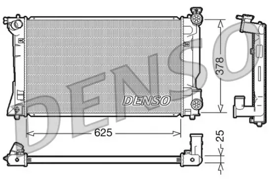 Kühler, Motorkühlung DENSO DRM50035 Bild Kühler, Motorkühlung DENSO DRM50035