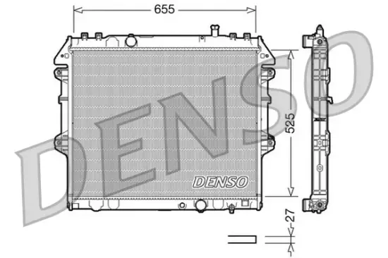 Kühler, Motorkühlung DENSO DRM50039 Bild Kühler, Motorkühlung DENSO DRM50039