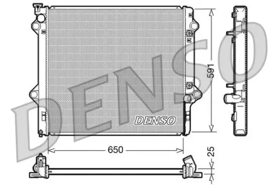 Kühler, Motorkühlung DENSO DRM50046 Bild Kühler, Motorkühlung DENSO DRM50046