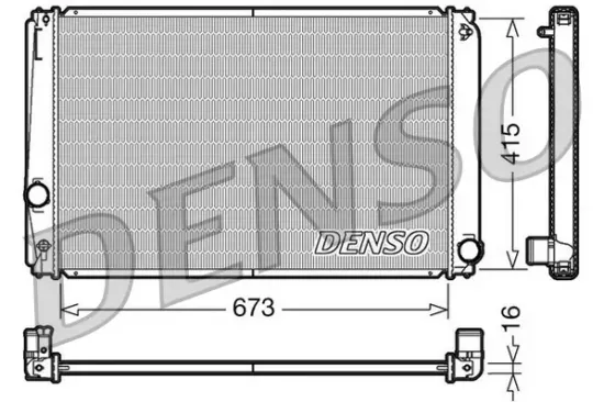 Kühler, Motorkühlung DENSO DRM50051 Bild Kühler, Motorkühlung DENSO DRM50051