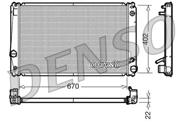 Kühler, Motorkühlung DENSO DRM50052