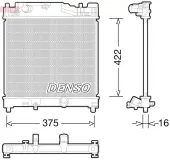 Kühler, Motorkühlung DENSO DRM50056