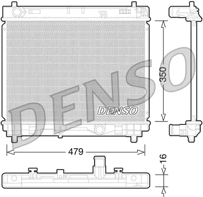 Kühler, Motorkühlung DENSO DRM50059