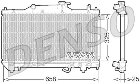 Kühler, Motorkühlung DENSO DRM50067 Bild Kühler, Motorkühlung DENSO DRM50067