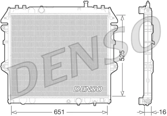 Kühler, Motorkühlung DENSO DRM50069 Bild Kühler, Motorkühlung DENSO DRM50069