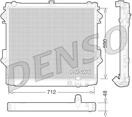 Kühler, Motorkühlung DENSO DRM50074
