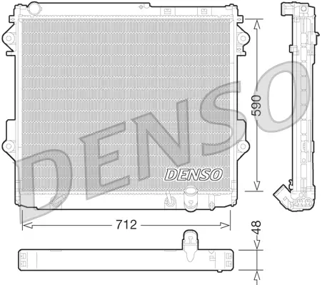Kühler, Motorkühlung DENSO DRM50075