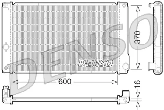 Kühler, Motorkühlung DENSO DRM50076 Bild Kühler, Motorkühlung DENSO DRM50076