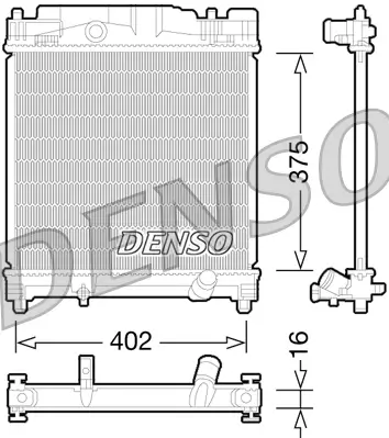 Kühler, Motorkühlung DENSO DRM50077