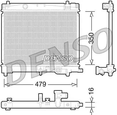 Kühler, Motorkühlung DENSO DRM50078