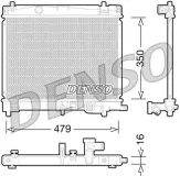 Kühler, Motorkühlung DENSO DRM50078