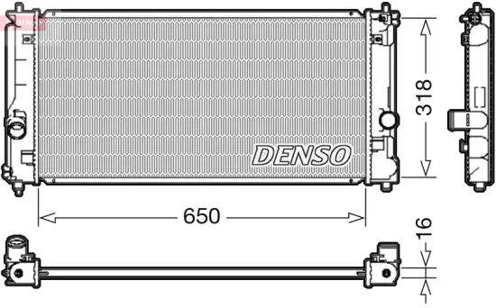 Kühler, Motorkühlung DENSO DRM50081 Bild Kühler, Motorkühlung DENSO DRM50081