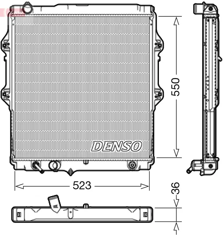 Kühler, Motorkühlung DENSO DRM50084
