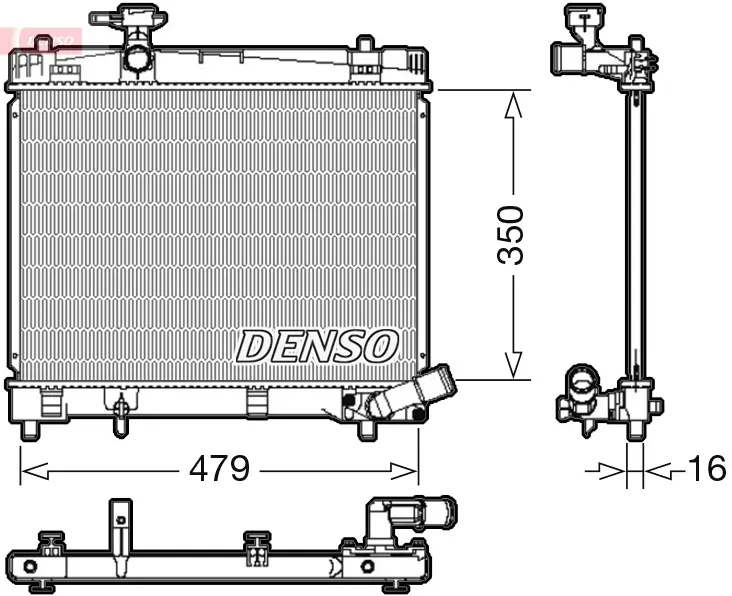 Kühler, Motorkühlung DENSO DRM50086