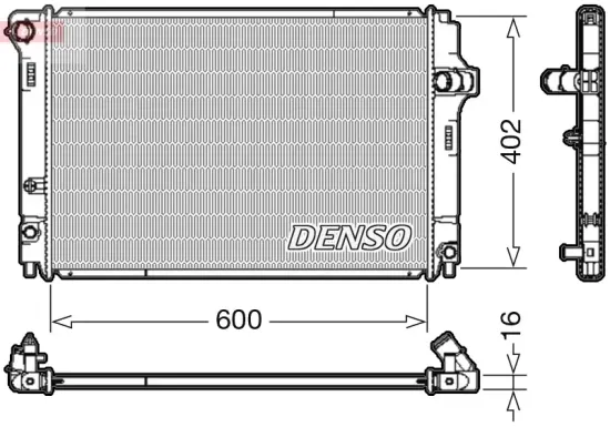 Kühler, Motorkühlung DENSO DRM50089 Bild Kühler, Motorkühlung DENSO DRM50089