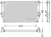 Kühler, Motorkühlung DENSO DRM50092