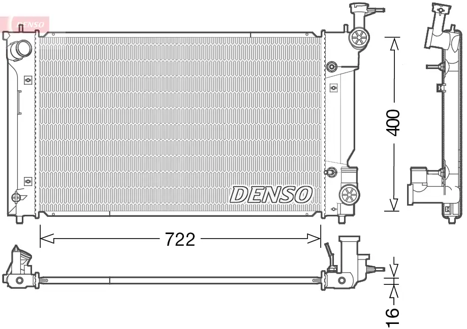 Kühler, Motorkühlung DENSO DRM50098