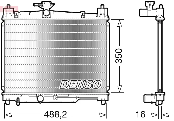 Kühler, Motorkühlung DENSO DRM50101