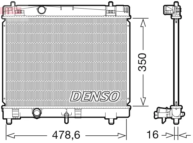 Kühler, Motorkühlung DENSO DRM50103