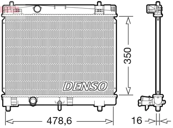 Kühler, Motorkühlung DENSO DRM50103 Bild Kühler, Motorkühlung DENSO DRM50103
