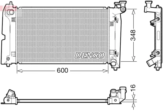 Kühler, Motorkühlung DENSO DRM50111 Bild Kühler, Motorkühlung DENSO DRM50111