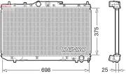 Kühler, Motorkühlung DENSO DRM50114