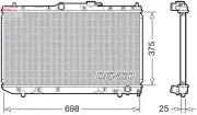 Kühler, Motorkühlung DENSO DRM50116