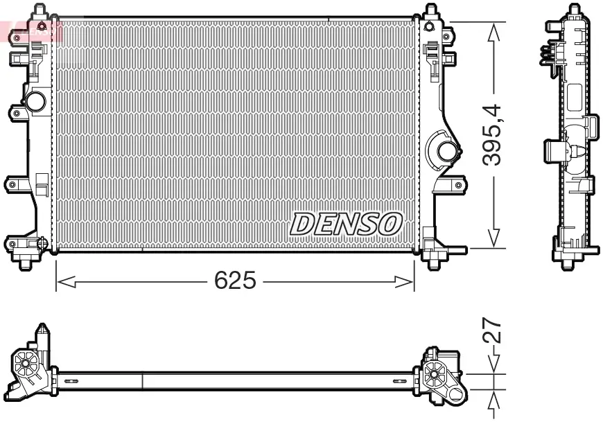 Kühler, Motorkühlung DENSO DRM50128