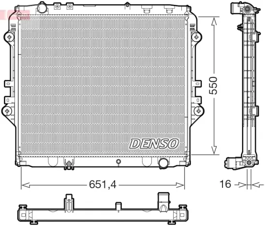 Kühler, Motorkühlung DENSO DRM50129 Bild Kühler, Motorkühlung DENSO DRM50129