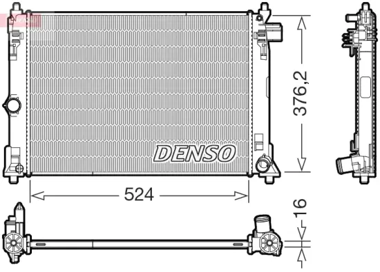 Kühler, Motorkühlung DENSO DRM50130 Bild Kühler, Motorkühlung DENSO DRM50130