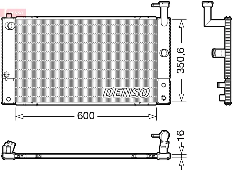 Kühler, Motorkühlung DENSO DRM50133
