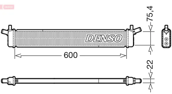 Kühler, Motorkühlung DENSO DRM50136 Bild Kühler, Motorkühlung DENSO DRM50136