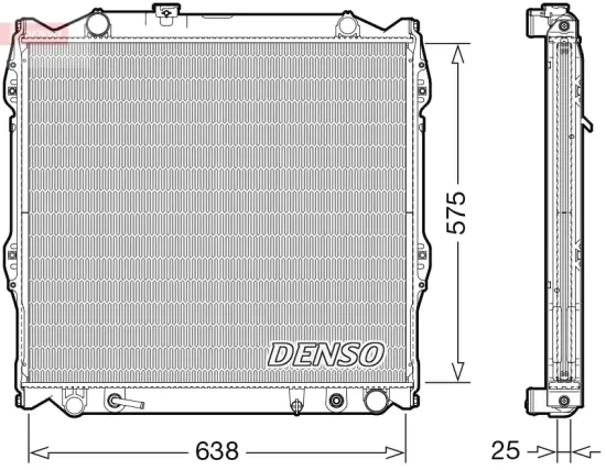 Kühler, Motorkühlung DENSO DRM50138 Bild Kühler, Motorkühlung DENSO DRM50138