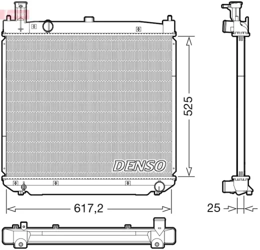 Kühler, Motorkühlung DENSO DRM50141 Bild Kühler, Motorkühlung DENSO DRM50141