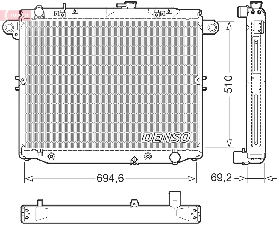 Kühler, Motorkühlung DENSO DRM50148