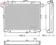 Kühler, Motorkühlung DENSO DRM50148