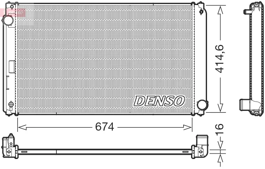 Kühler, Motorkühlung DENSO DRM50149