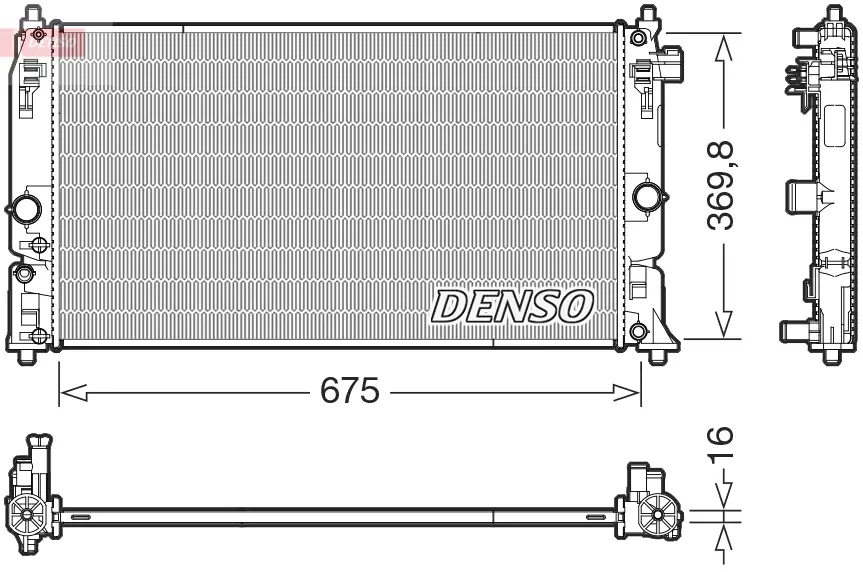 Kühler, Motorkühlung DENSO DRM50150