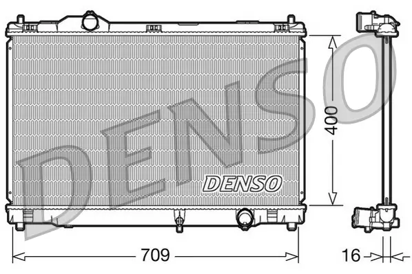 Kühler, Motorkühlung DENSO DRM51008