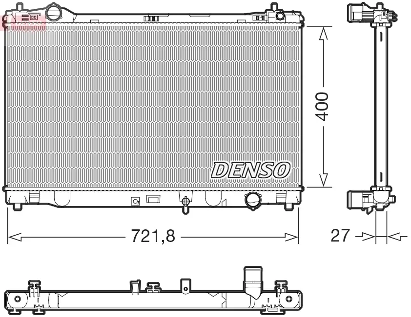 Kühler, Motorkühlung DENSO DRM51021