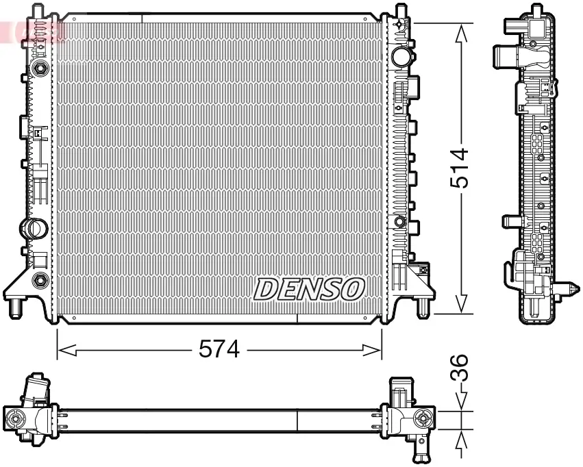 Kühler, Motorkühlung DENSO DRM99013