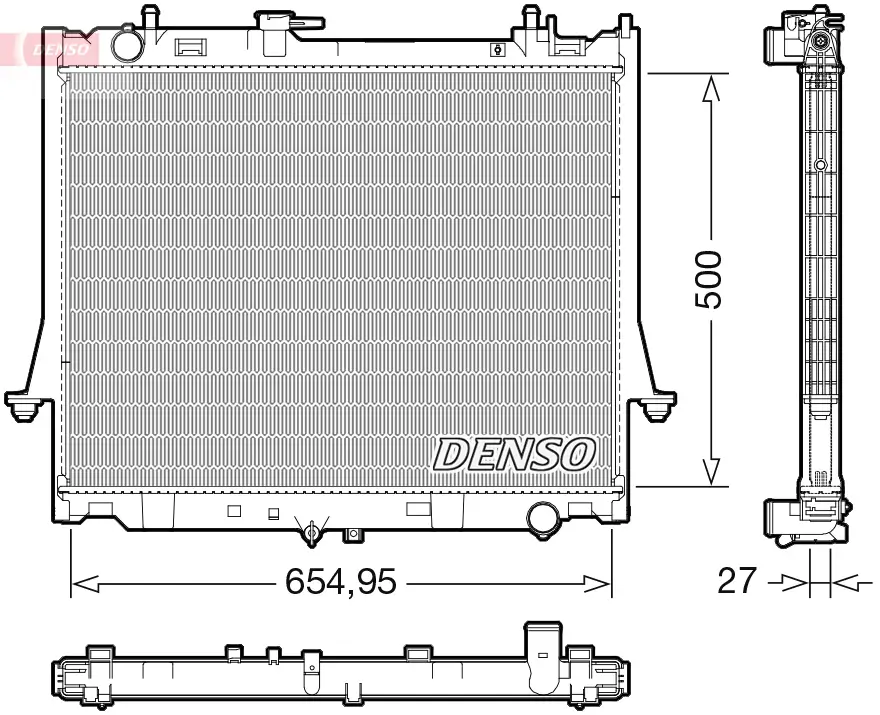 Kühler, Motorkühlung DENSO DRM99014