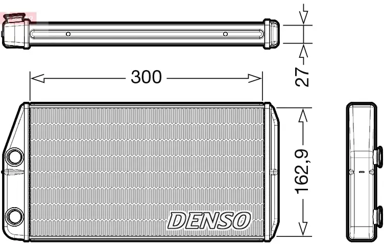 Wärmetauscher, Innenraumheizung DENSO DRR01002